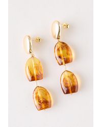 By Anthropologie - Glass Stone Drop Earrings - Lyst