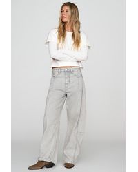 Pilcro - Heritage Curve High-Rise Barrel Jeans - Lyst