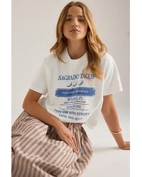 By Anthropologie - Tacos Graphic Boxy T-Shirt - Lyst