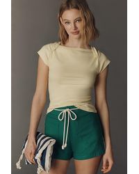 Maeve - The Provence Cap-Sleeve T-Shirt - Lyst