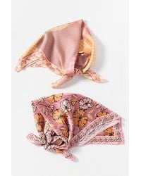 By Anthropologie - Geometric Floral Printed Hair Scarf - Lyst