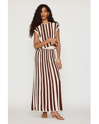 SELECTED - Lina Stripe Knit Maxi Skirt - Lyst