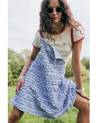 Damson Madder - Leili Ruffle Mini Dress - Lyst