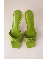 JW PEI - Hannah Faux Snakeskin Heel Mules - Lyst