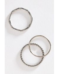 By Anthropologie - Water-Resistant Rings, Set Of 3 - Lyst