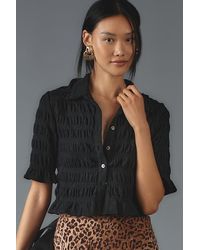 Maeve - Ruffle Button-Front Top - Lyst