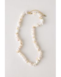 By Anthropologie - Pearl & Shell Necklace - Lyst