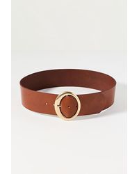 By Anthropologie - Wide Oval Buckle Belt - Lyst