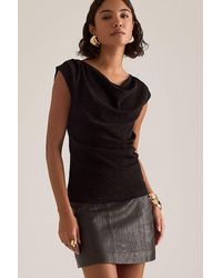 SELECTED - Anja Sleeveless Draped Top - Lyst