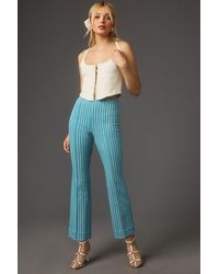 Maeve - Margot Kick Flare Cropped Trousers - Lyst