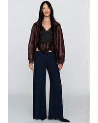 Pilcro - Lola Mid-Rise Wide-Leg Palazzo Trousers - Lyst