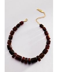 By Anthropologie - Chunky Resin Beaded Necklace - Lyst