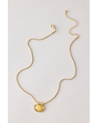 Anthropologie - Stone Pendant Chain Necklace - Lyst