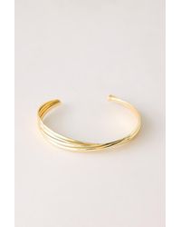 By Anthropologie - Twist Ribbed Cuff Bracelet - Lyst
