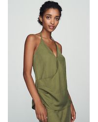 By Anthropologie - Bias Wrap Halter Top - Lyst
