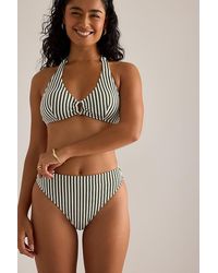 Chelsea Peers - Stripe High-Waist Bikini Bottoms - Lyst