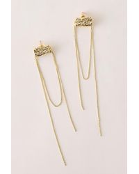 By Anthropologie - Statement Chain Drop Earrings - Lyst