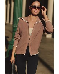 Varley - Sibley Knitted Zip-Front Jacket - Lyst