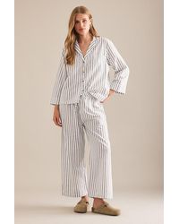 HONNA - Ticking Stripe Long Pyjama Set - Lyst