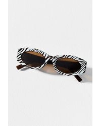 By Anthropologie - Oval Slim East-West Sunglasses - Lyst