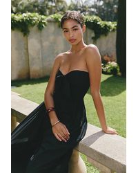 Celandine - Cotton Strapless Tie-Front Jumpsuit - Lyst