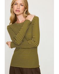 SELECTED - Anna Long-Sleeve Stripe Top - Lyst