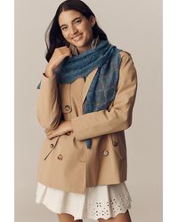 By Anthropologie - Pointelle Triangle Wrap Scarf - Lyst