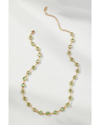 Anthropologie - Plated Stone Necklace - Lyst