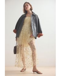 Pilcro - Oversized Washed Faux Leather Jacket - Lyst