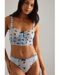 Wild Lovers - Indra Mesh Bow Knickers - Lyst