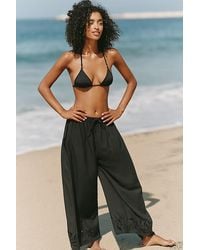 Celandine - Cutout Linen-Blend Trousers - Lyst