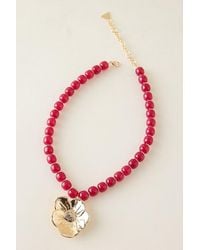 By Anthropologie - Beaded Pendant Necklace - Lyst