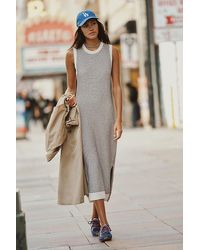 Varley - Sadia Cotton Knit Midi Dress - Lyst