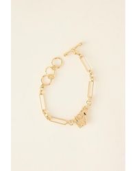 By Anthropologie - Heart Charm Bracelet - Lyst