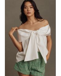 Mare Mare - Off-the-shoulder Bow Top - Lyst