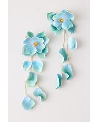 By Anthropologie - Floral Drop Earrings - Lyst