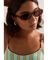 By Anthropologie - Rectangle Sunglasses - Lyst