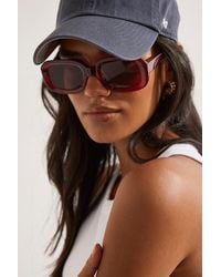 By Anthropologie - Bevelled Rectangular Sunglasses - Lyst