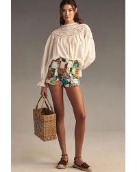 Pilcro - The Kit High-rise Utility Shorts By : Patchwork Edition - Lyst