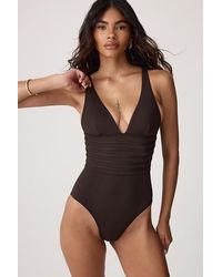 Sea Level - Plunge One-Piece Swimsuit - Lyst