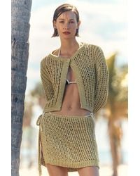 Celandine - Open Knit Cardigan - Lyst