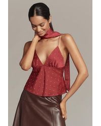 Maeve - The Clara Scarf-Neck Cami Top By - Lyst