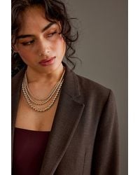 Anthropologie - Triple-layered Beaded Chain Necklace - Lyst