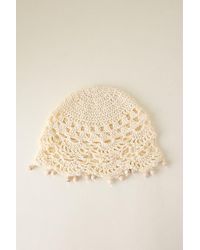 By Anthropologie - Crochet Beaded Skull Cap - Lyst
