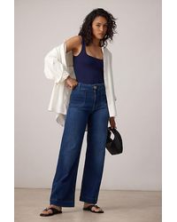 Maeve - The Colette Full-Length Wide-Leg Jeans By - Lyst