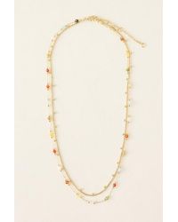 Anthropologie - Delicate Beaded Layered Necklace - Lyst