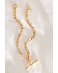 Tilly Sveaas - Gold-plated T-bar Chain Necklace - Lyst