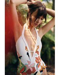 Celandine - Marcela Plunge One-Piece Swimsuit - Lyst