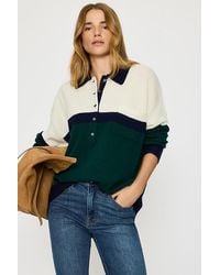 GOOD AMERICAN - Oversized Wool-Cashmere Rugby Jumper - Lyst