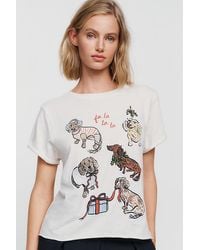 Maeve - Nikki Ackerman X Caitlin 100% Cotton Holiday T-Shirt - Lyst